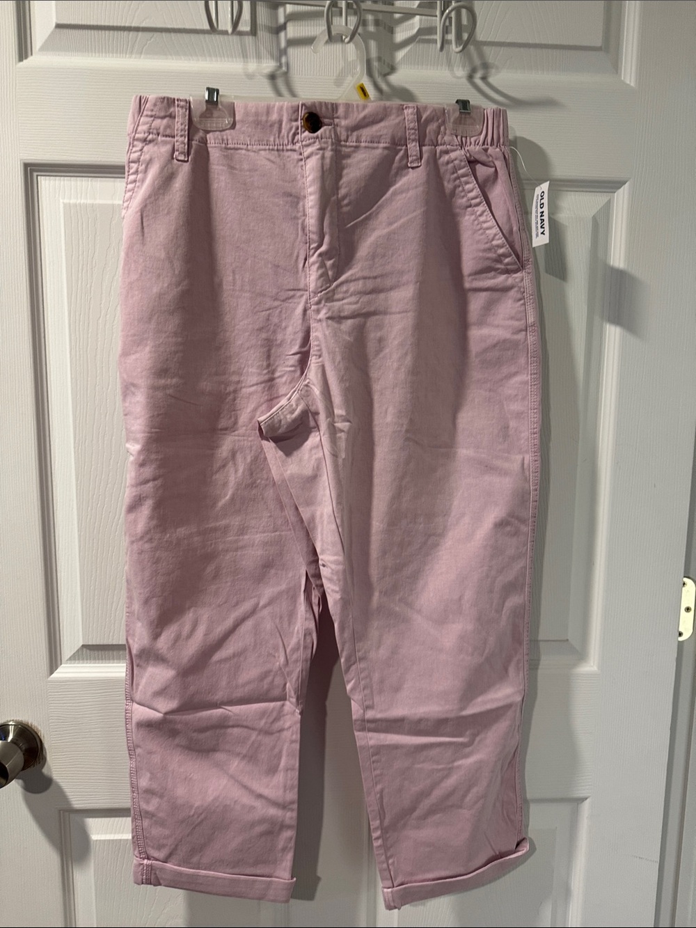 Old Navy Light Pink Cotton Capris